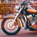 バイクの横